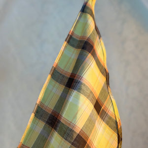 Plaid triangle scarf