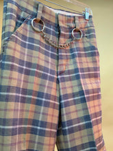 Double heart patch chain pants