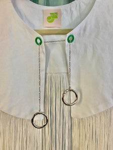 Fringe chain detachable collar