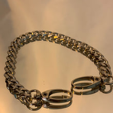 Double clamp chain anklet