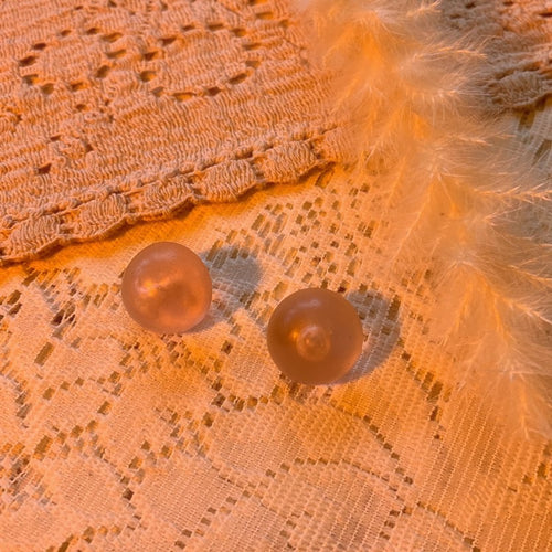 Lucite bubble earring