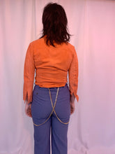 Upcycled chain suspender pants