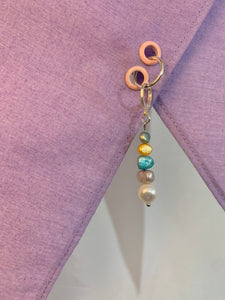 SJ X COC earring triangle scarf- lilac