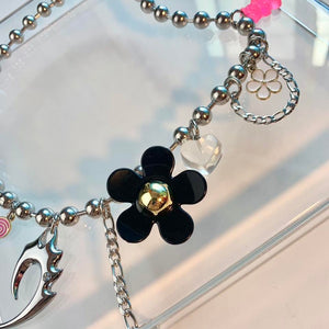 Ball chain charm necklace