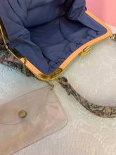 Floral tapestry kislock bag