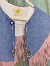 Fringe chain detachable collar