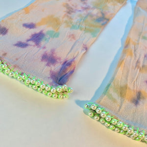 Tie dye limb warmers