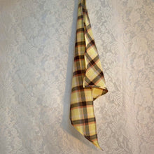Plaid triangle scarf