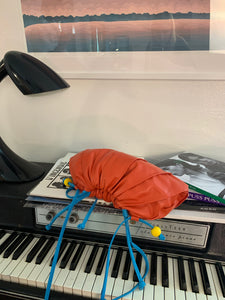 Big drawstring persimmon pouch