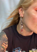 Pierced fringe single earring