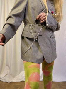 Recycled watercolor rose drip tights