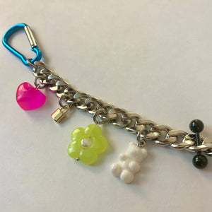 Barbell chunky charm bracelet