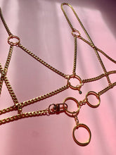 Custom gold chain bra top