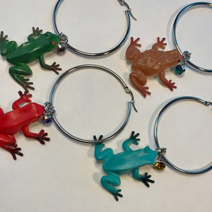 Frog toy single earrings- assorted