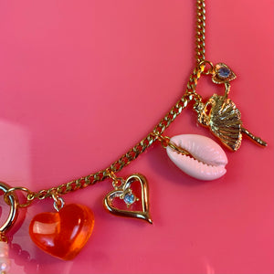 Love ballet charm necklace