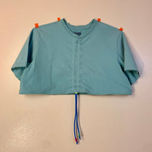 Dusty teal ruch front tee