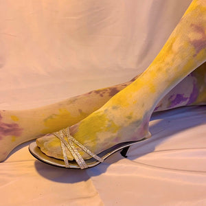 Recycled unicorn tie dye tights