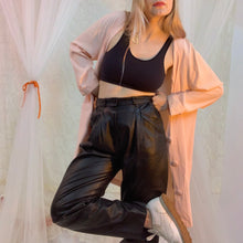 80’s pleated leather pants