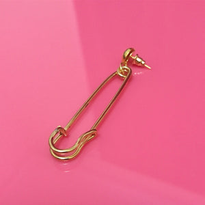 Safety pin post earring