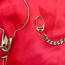 Giant safety pin clip chain