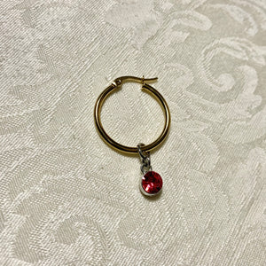 Rhinestone mismatch earring