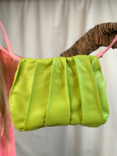 Mini drawstring lime pouch