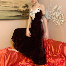 Jessica McClintock velvet maxi dress