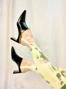 Recycled acid charcoal tie dye tights