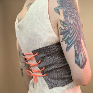 Handmade micro corset bustier top