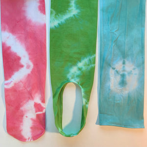 Recycled unicorn tie dye tights
