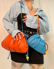Big drawstring persimmon pouch