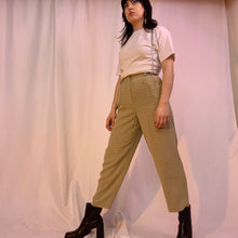 Pleated suspender chain pants