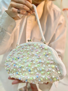 Italian glass beaded purse
