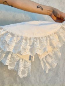 Handmade white lace collar
