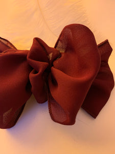Double sheer bow barrette