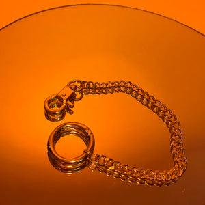 O-ring clamp chain anklet