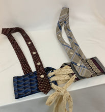Handmade necktie snap bra harness