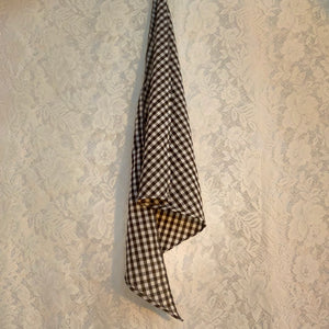 Gingham triangle scarf