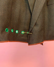 Cropped safety pin blazer