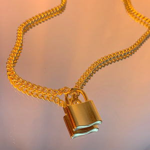 Lock necklace