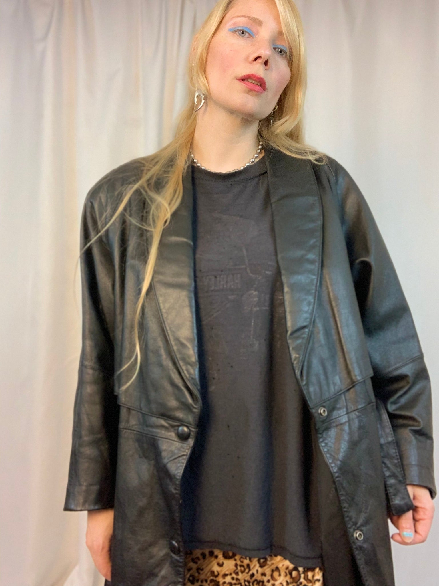 80's leather trench jacket – Shop Journal Vintage