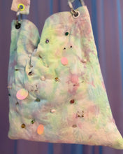 Handmade embellished puff bag
