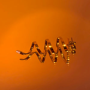 Single DNA coil earring