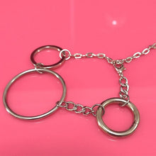 Mixed scale O-ring chain bracelet