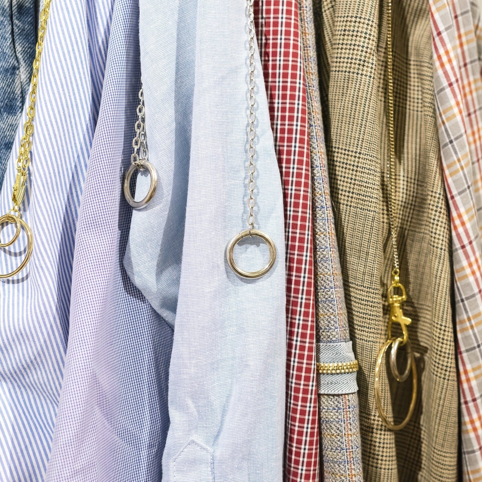 Custom chain jewelry button down shirt – Shop Journal Vintage